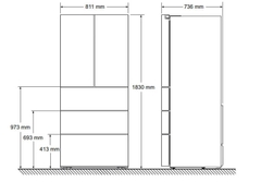 Tủ Lạnh Kiểu Pháp BOSCH HMH.KFN86AA76J|Serie 6