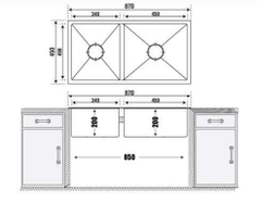 Chậu Rửa PONA PNI2-8745/ Black