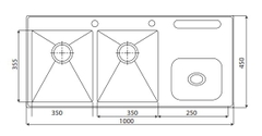 Chậu rửa KAFF KF-D-HM10045
