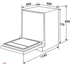 Máy Rửa Chén KAFF KF-S770TFTS