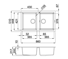 Chậu Rửa Malloca NERO K-45040 (nano)