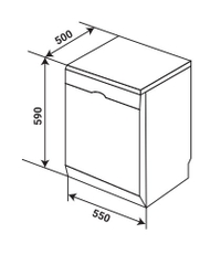 Máy Rửa Chén KAFF KF-SW800 (08 Bộ)