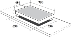 Bếp Gas Âm CANZY CZ-118