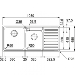 Chậu Rửa FRANKE BCX 621 RHD (101.0469.276)