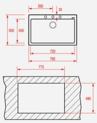 Chậu rửa TEKA MEASTRO FORSQUARE 72.40 TG (Stone Grey)