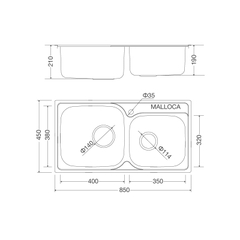 Chậu Rửa Malloca MS 1011 NEW