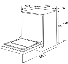 Máy Rửa Chén KAFF KF-BDWSI12.6