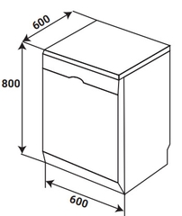 Máy Rửa Chén KAFF KF-BDWSI12.6