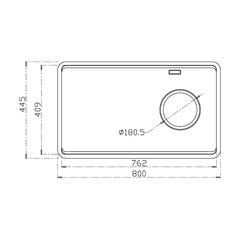 Chậu rửa bát KONOX Dekor JP8044SU-R