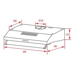 Máy Hút Mùi TEKA EASY CH 1070 BG