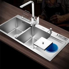Chậu Rửa 2 Hộc Cánh Chờ B-GEM BG-10048R