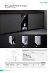 Thùng Gạo Mặt Kính Cường Lực GrandX XR.G301M