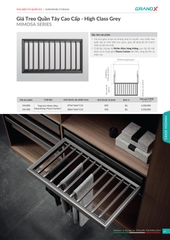 Giá Treo Quần Tây Cao Cấp - High Class Grey GrandX XM.90B