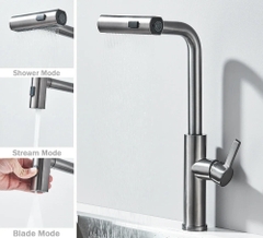 VÒI CHÉN RÚT DÂY 4 CHẾ ĐỘ NƯỚC B-GEM BG-EV006T