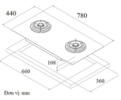 Bếp gas Eurosun EU-GA378 / EU-GA378S