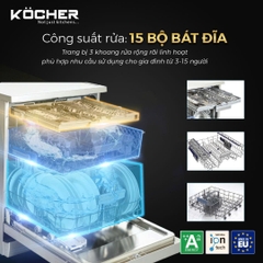 Máy rửa chén KOCHER KDEU-8866S8 Series 8