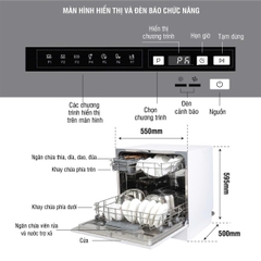 Máy rửa chén KOCHER KDEU-8838BL