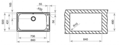 Chậu rửa TEKA  BAHIA 1B PLUS
