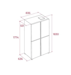 Tủ lạnh  RMF 75820 GBK
