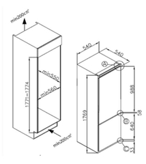 Tủ lạnh RBF 73370 FI TH