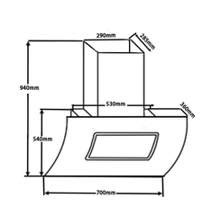 Máy hút mùi CHEFS EH-R706E7B