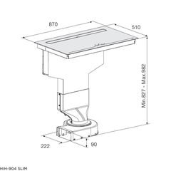 Bếp Từ Kết Hợp Hút Mùi Malloca HIH-904 SLIM