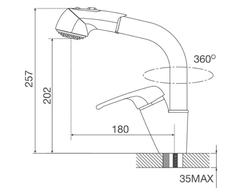Vòi Rửa Malloca K140 (Dây rút)