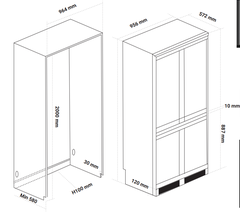 TỦ LẠNH ÂM TOÀN PHẦN KAFF KF-BI540W LUXURY