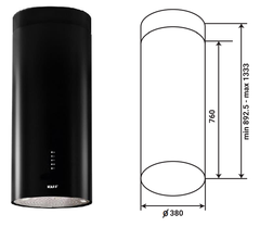 Máy Hút Đảo KAFF KF-IS380CRB