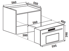 Lò vi sóng âm tủ KAFF KF-MC02