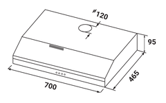 Máy Hút Mùi KAFF KF-SL70KB