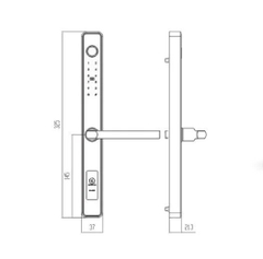 Khóa Vân Tay Khách Sạn Kassler KL-353