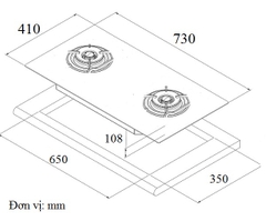 Bếp Gas EUROSUN EU-GA281