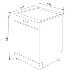 Máy Rửa Chén Malloca MDW14-S10TFT