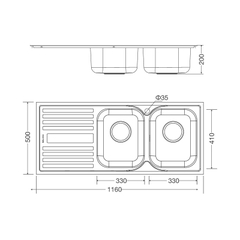 Chậu Rửa Malloca MS 1025L NEW