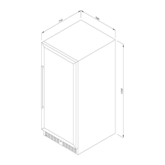 Tủ Rượu Malloca MWC-180BG