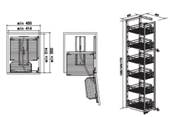 Tủ Đồ Khô Thép Nan Tròn ROXANA R010