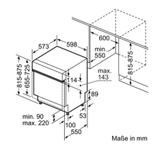 Máy rửa chén Bosch SMI6ZCS16E Series 6 - 2024, Zeolith Bán âm