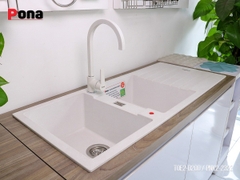 Chậu Rửa PONA TOE2-D200/Bianca