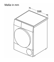 Máy sấy bơm nhiệt Bosch WQB245B40 series 8,9 kg