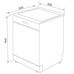 Máy Rửa Chén Malloca WQP12-5201E