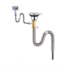 BỘ XI PHÔNG XẢ CHẬU ĐƠN B-GEM BG-XC01