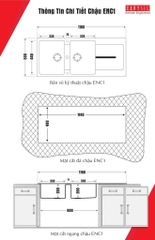 Chậu rửa CARYSIL ENC1-11/Cafe Brown