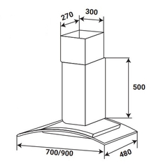 Máy Hút Mùi KAFF KF-GBT9007