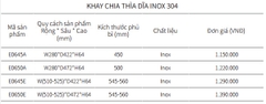 Khay Chia Thìa Nĩa Inox EUROGOLD E0650E