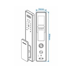 Khóa Điện Tử SHARP S6-FV GRAY