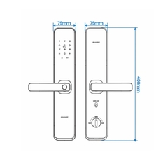 Khóa Điện Tử SHARP A2-B (Gray)