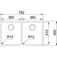 Chậu Rửa FRANKE BOX 220 36-36 (127.0434.706)