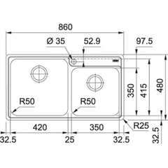 Chậu Rửa FRANKE BCX 620-42-35 (101.0469.275)