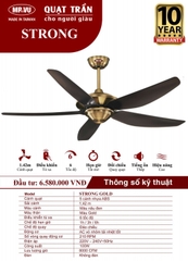 Quạt Trần Cho Người Giàu MR.VŨ STRONG GOLD